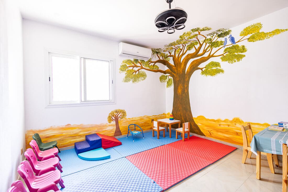L'espace de jeu pour les enfants
